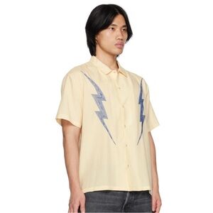 Double Rainbouu Beige Electric Embroidery West Coast Shirt